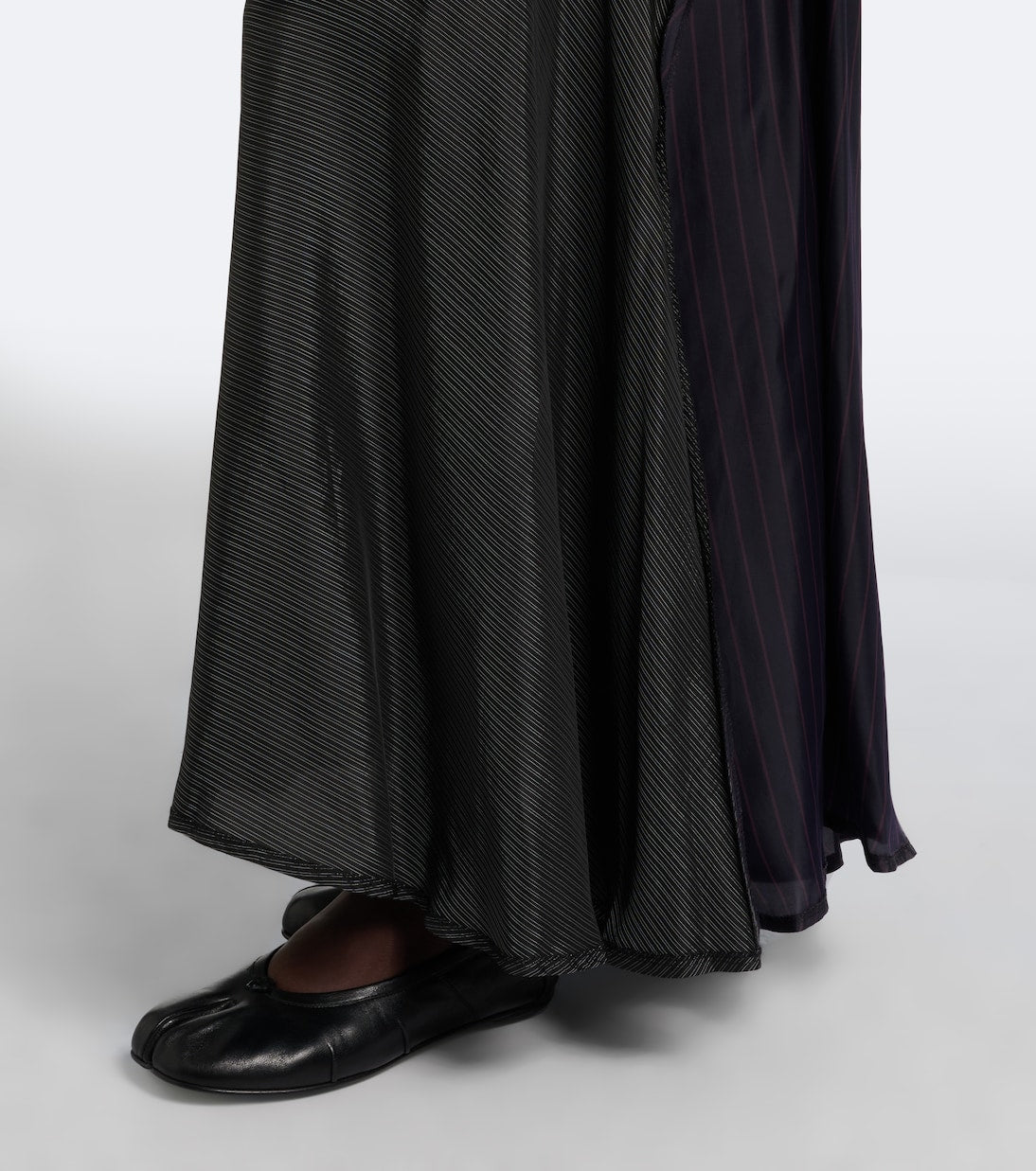 Maison Margiela - Patchwork striped maxi skirt