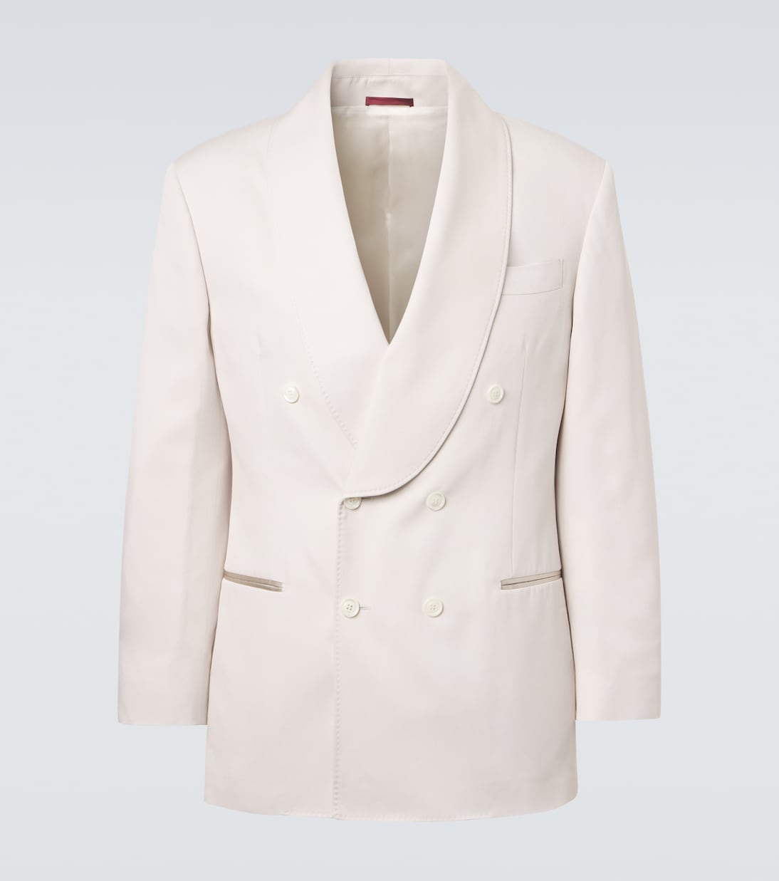 Brunello Cucinelli - Double-breasted silk blazer