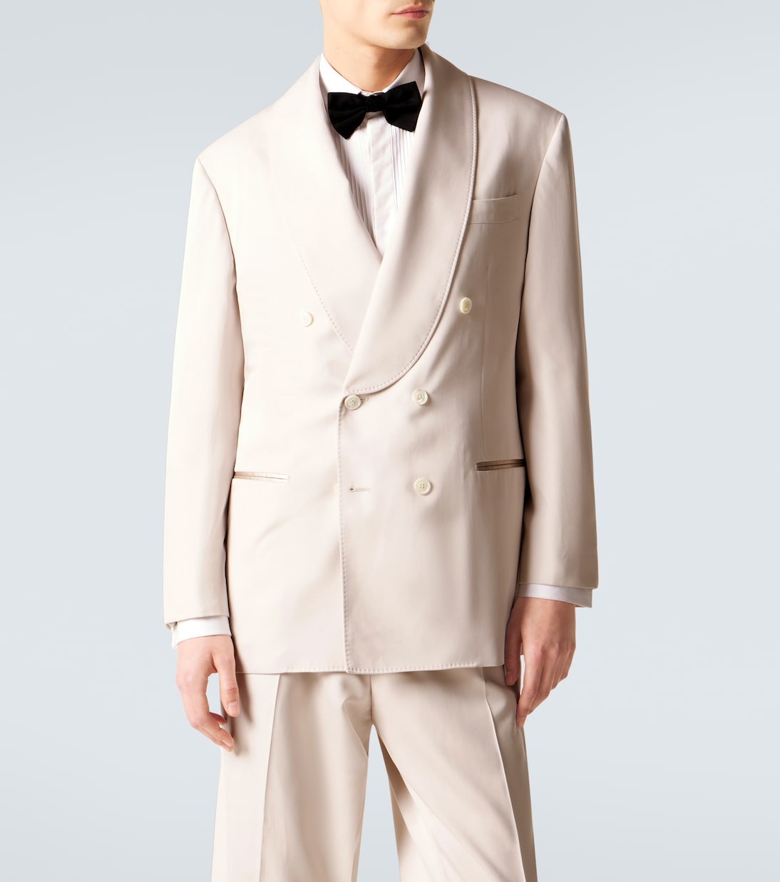 Brunello Cucinelli - Double-breasted silk blazer