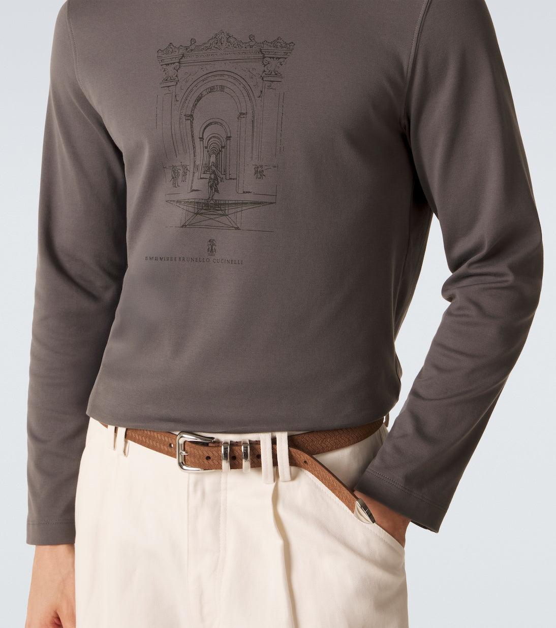 Brunello Cucinelli - Printed cotton jersey T-shirt