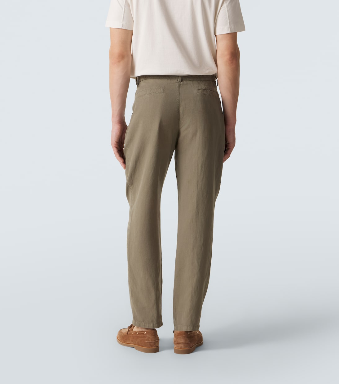 Brunello Cucinelli - Cotton and linen straight pants