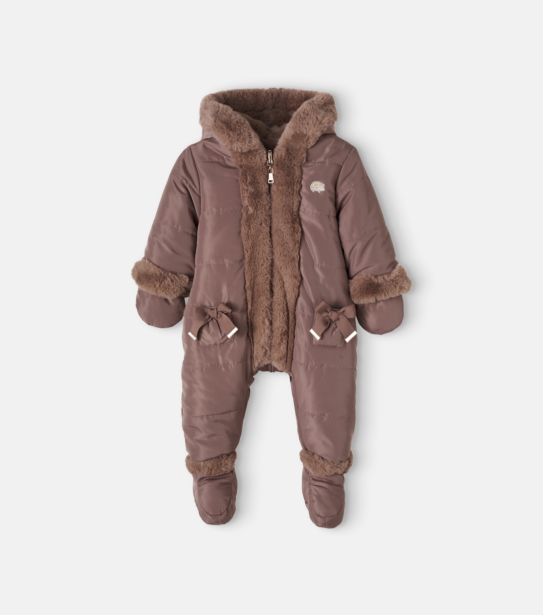 Tartine et Chocolat - Baby bow-detail snowsuit
