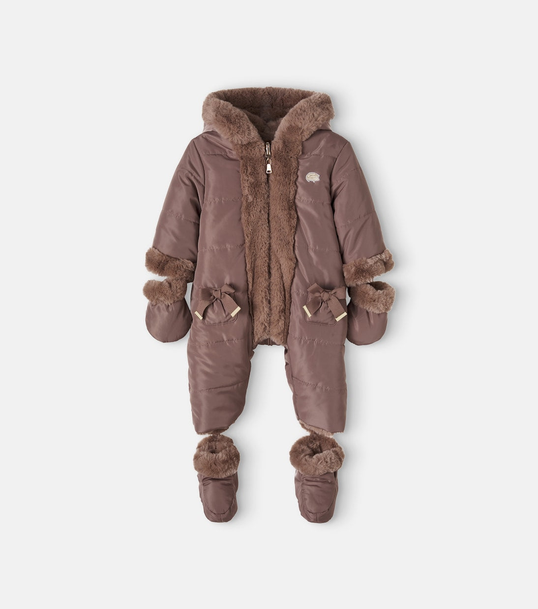 Tartine et Chocolat - Baby bow-detail snowsuit