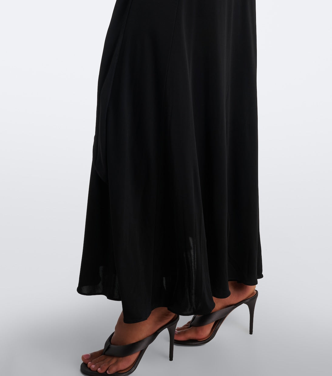 Alaïa - Draped jersey maxi dress