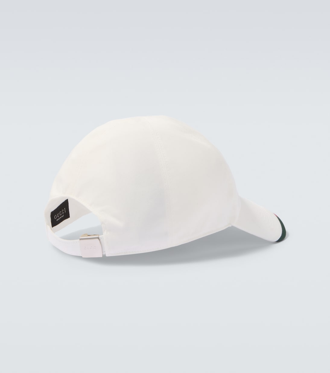 Gucci - Web Stripe cotton-blend baseball cap