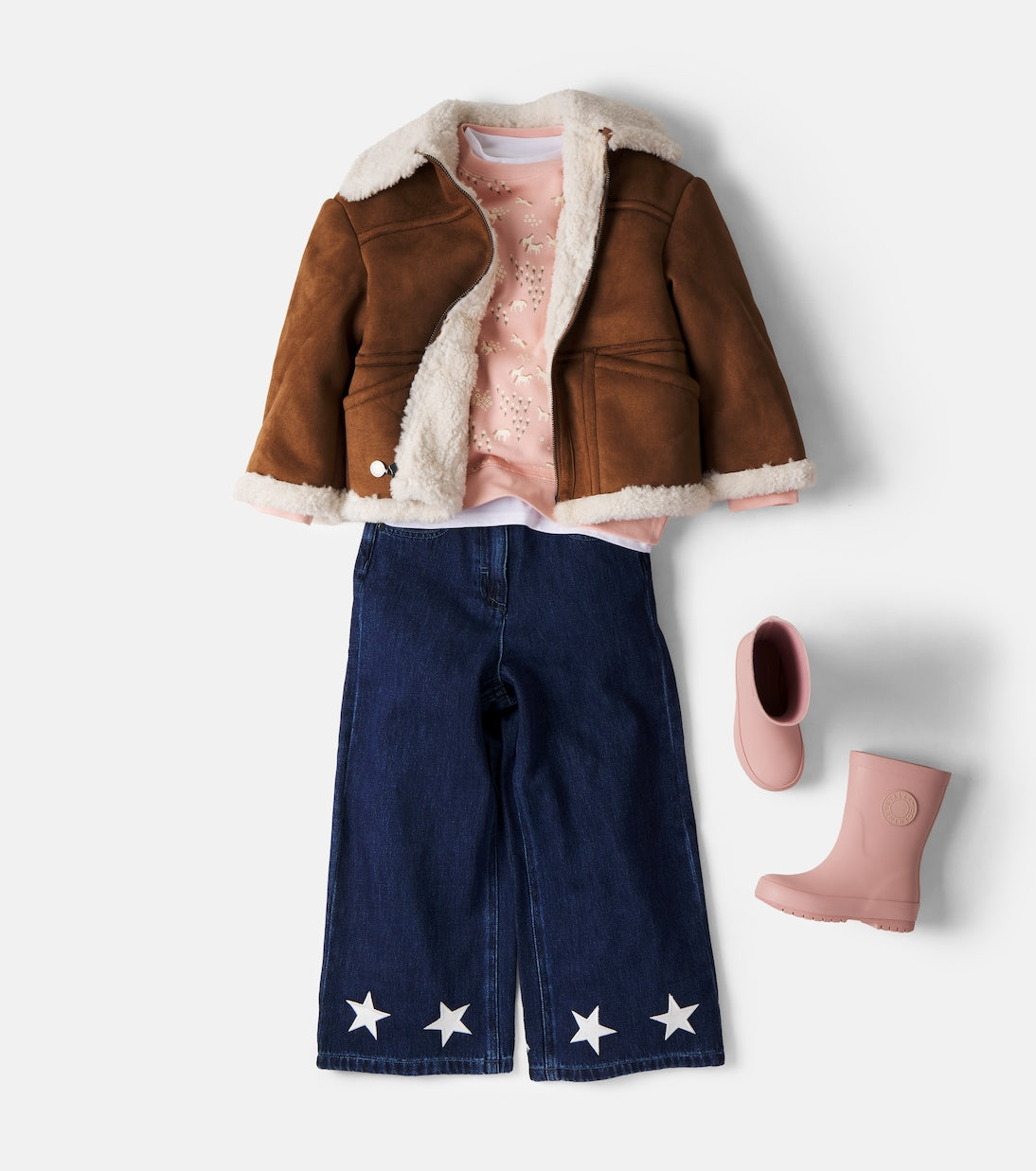 Stella McCartney Kids - Teddy-trimmed jacket