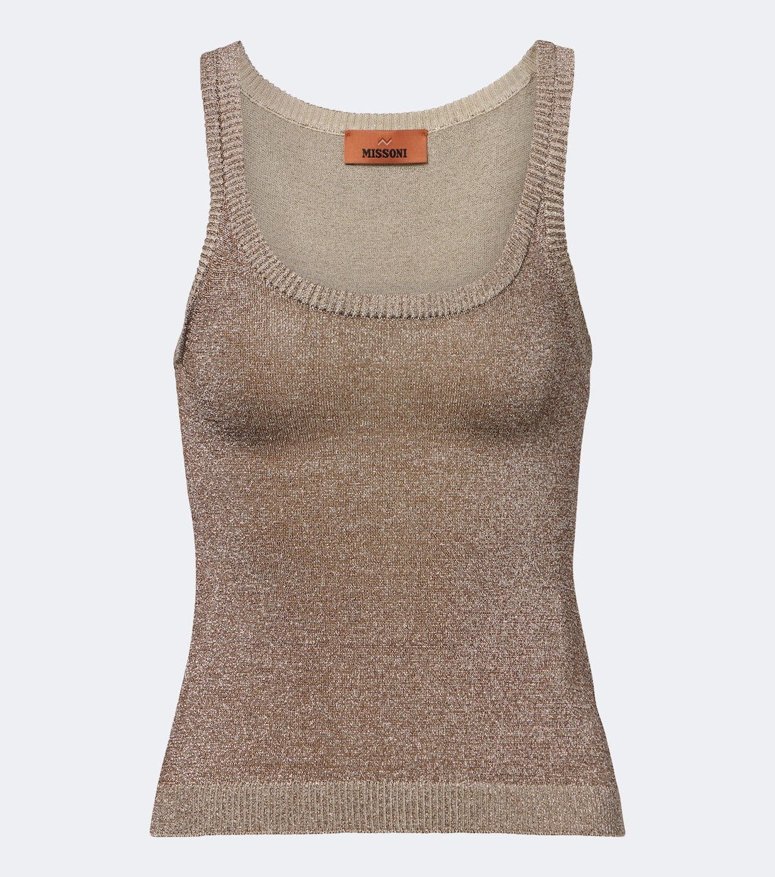 Missoni - Knitted lamé tank top