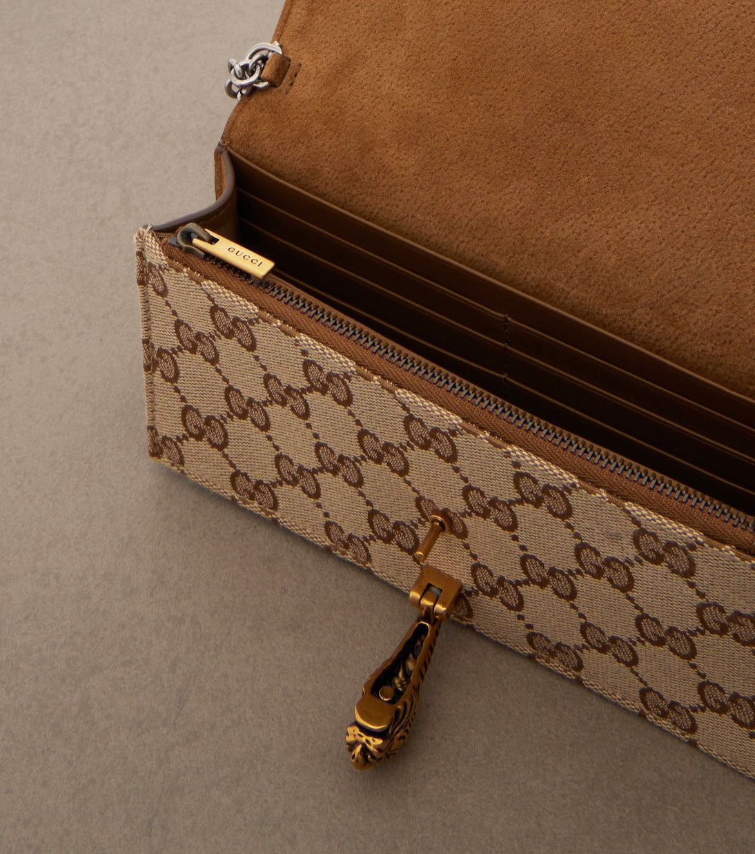 Gucci - Dionysus GG canvas wallet on chain