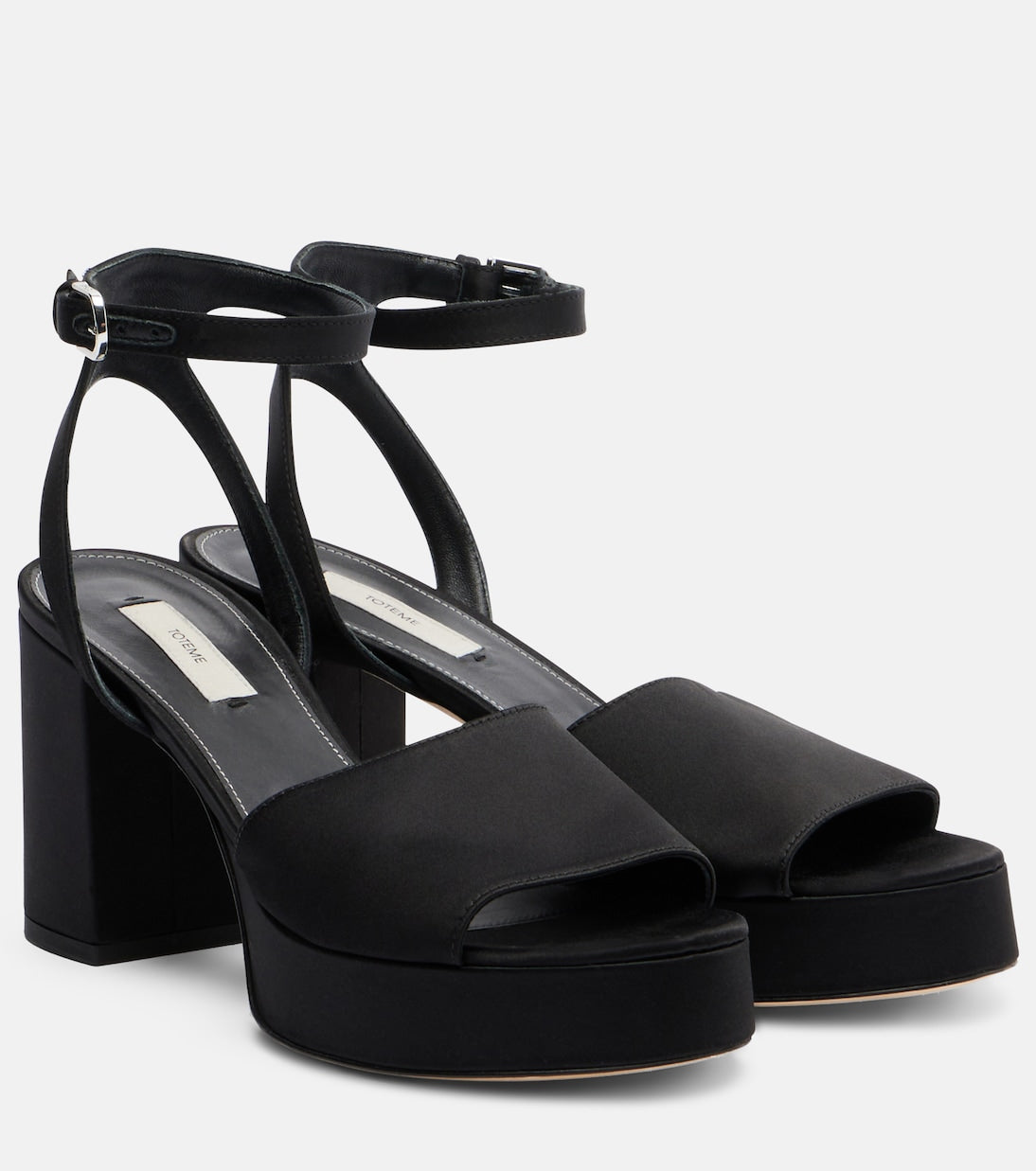 Toteme - Satin platform sandals