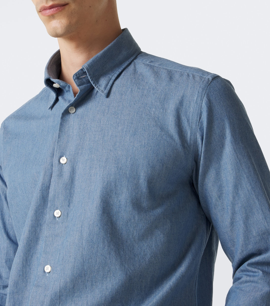 Slowear - Cotton chambray shirt