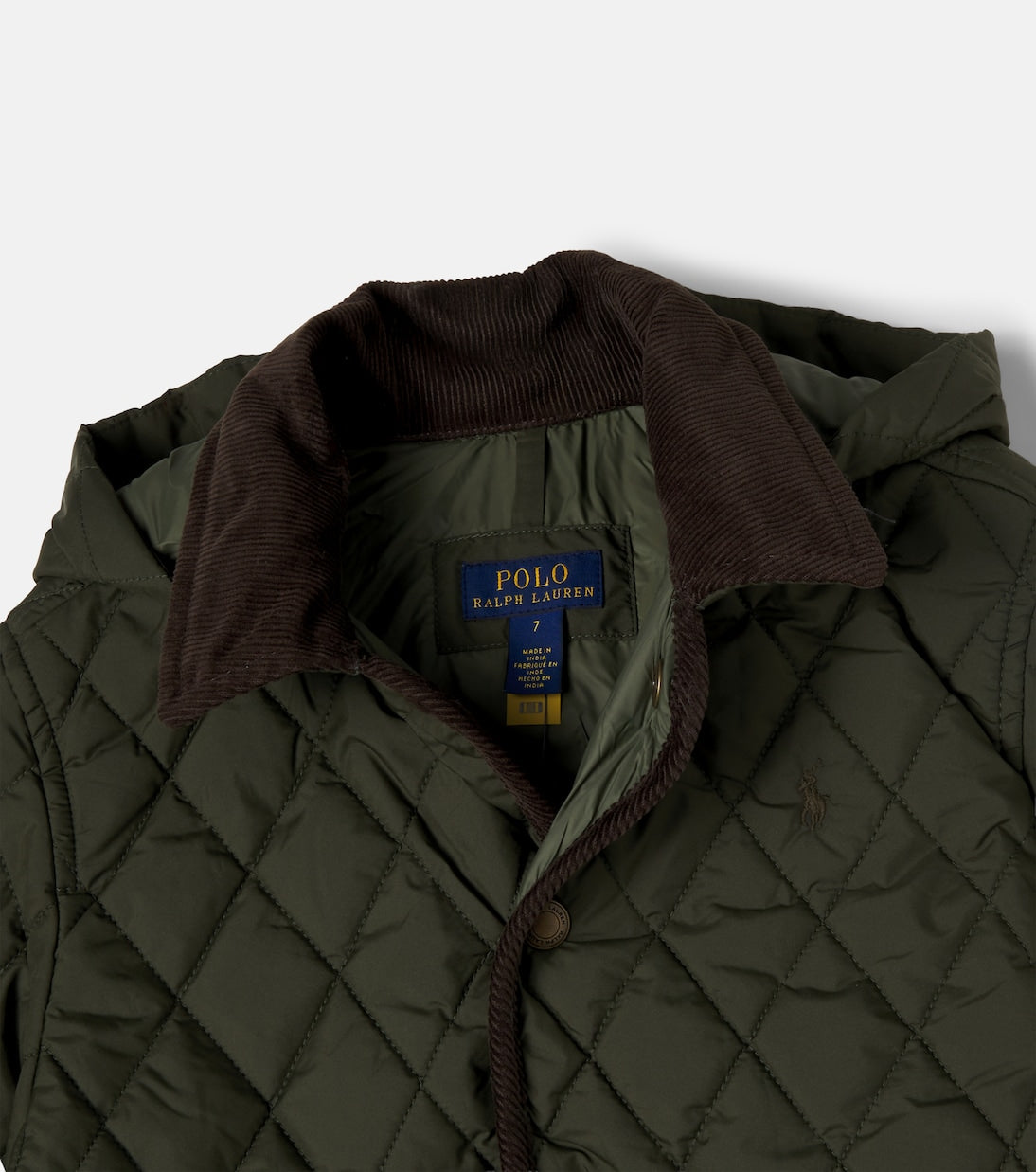 Polo Ralph Lauren Kids - Corduroy-trimmed quilted jacket