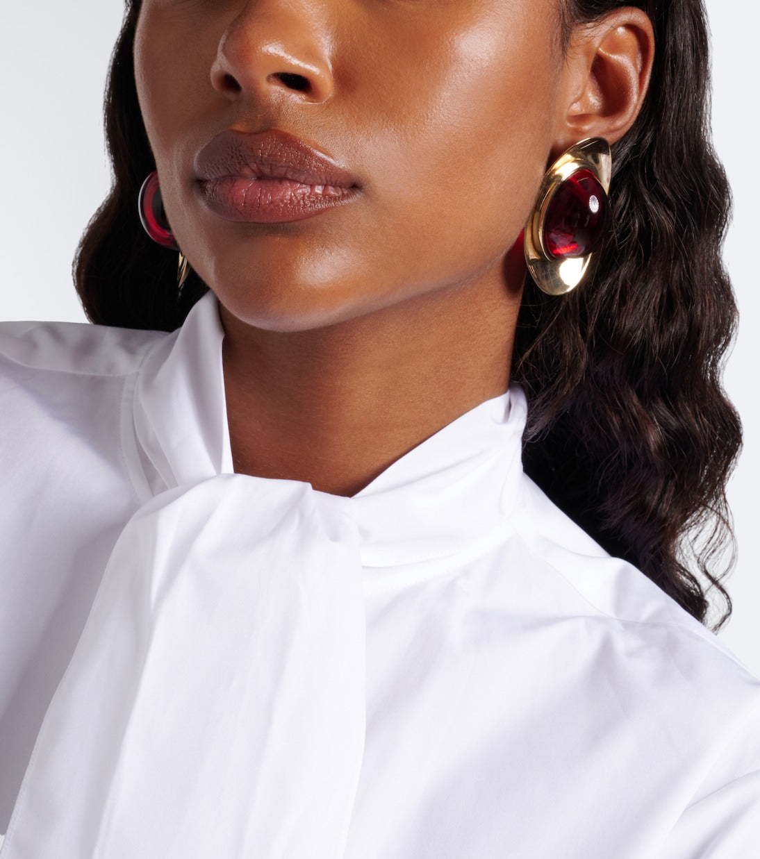Givenchy - Sculpted Gem embellished stud earrings