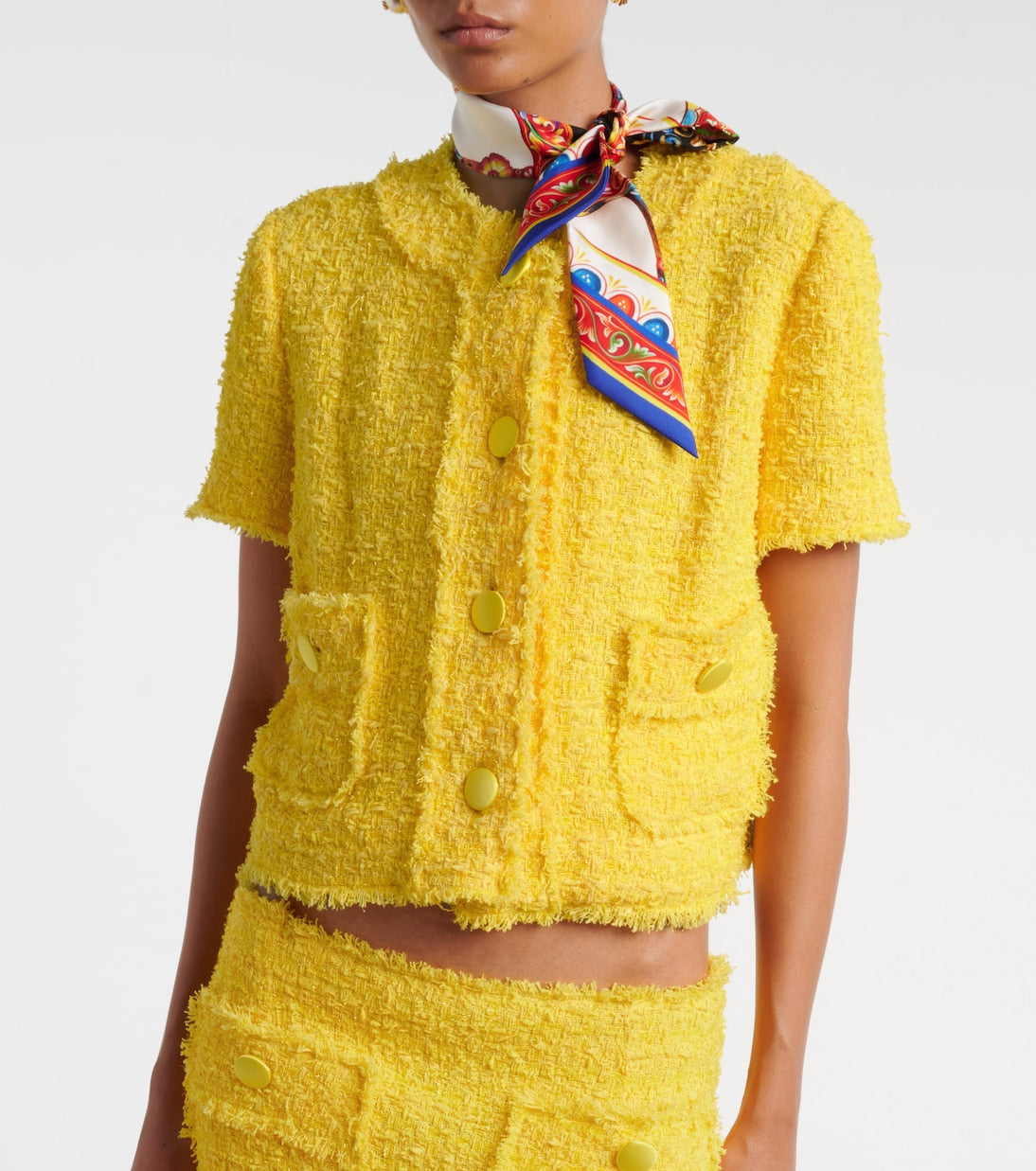 Dolce&Gabbana - Cotton-blend tweed jacket