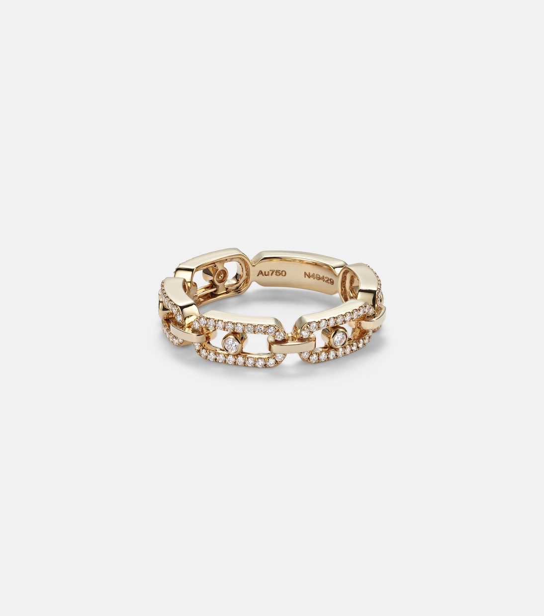 Messika - Move Link 18kt gold ring with diamonds