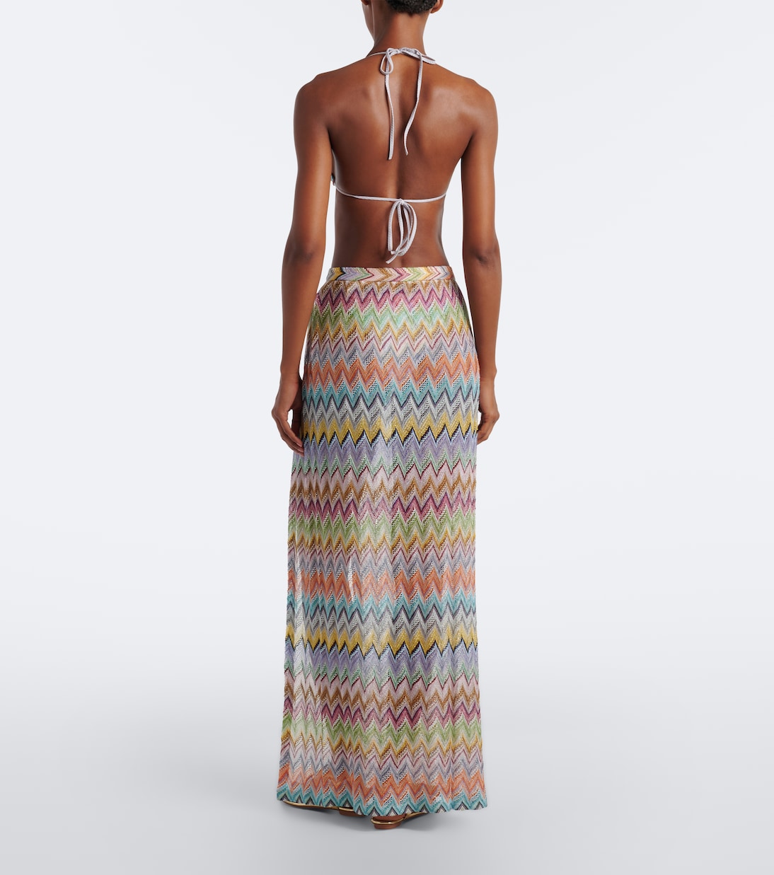 Missoni - Zigzag lamé beach cover-up