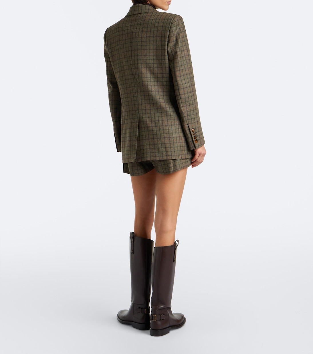 Blazé Milano - Tinker checked wool and cashmere shorts
