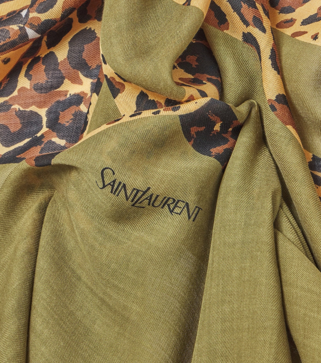 Saint Laurent - Printed wool scarf