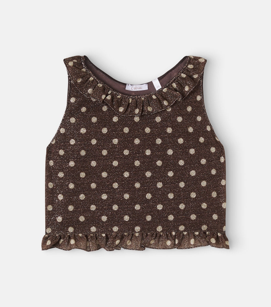 Oséree Kids - Osemini Lumière polka-dot ruffled top