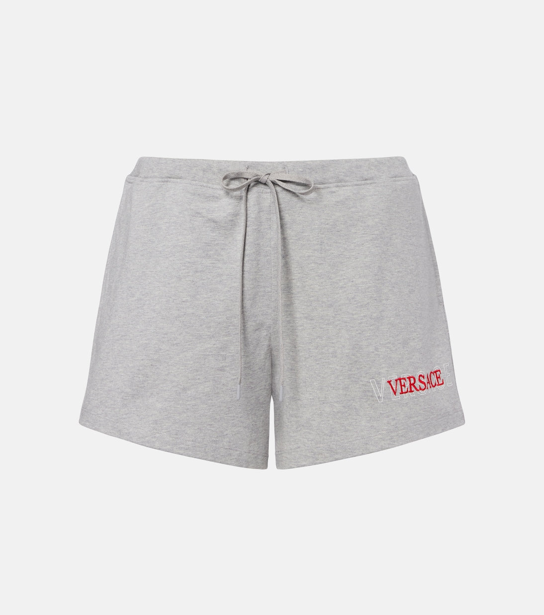 Versace - Logo cotton jersey shorts