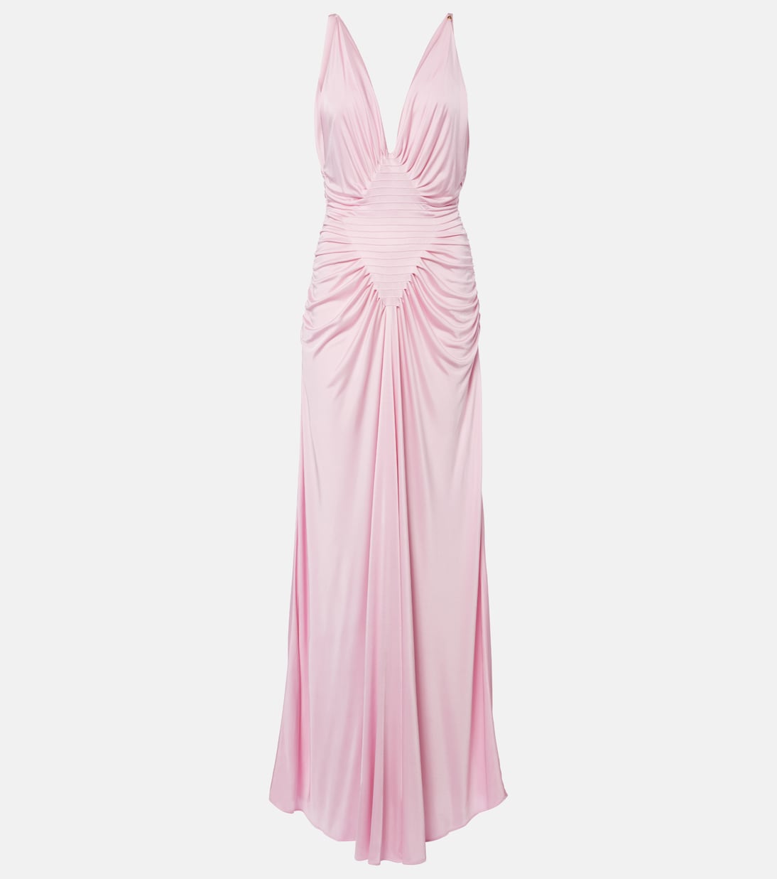 Versace - Draped jersey gown
