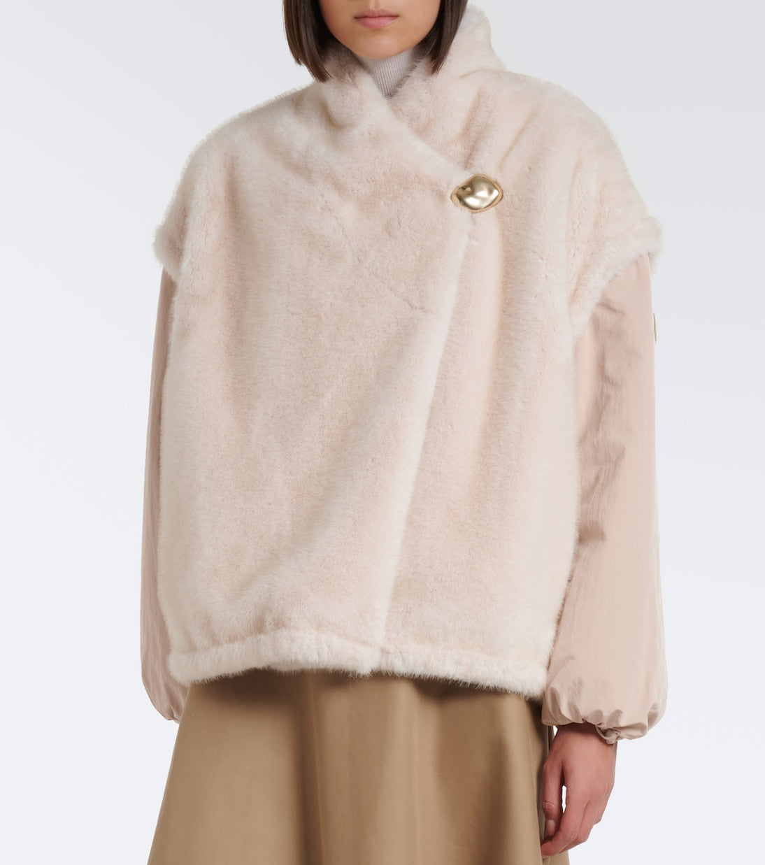 Moncler - Chardonneret fleece down jacket
