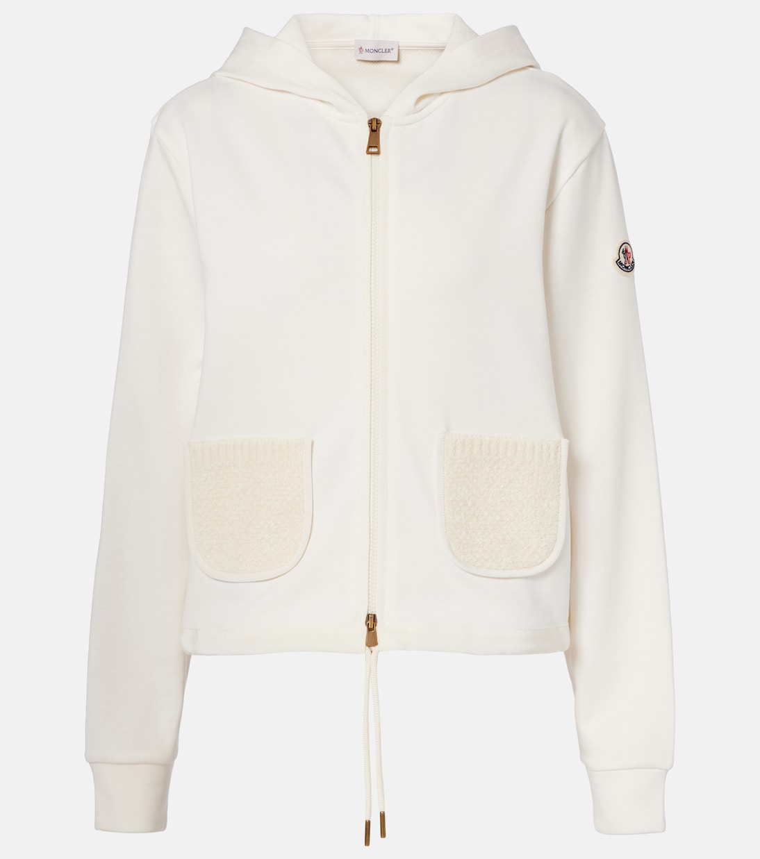 Moncler - Cotton-blend zip-up hoodie
