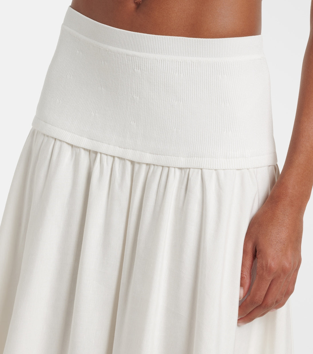 Simkhai - Haven linen-blend midi skirt