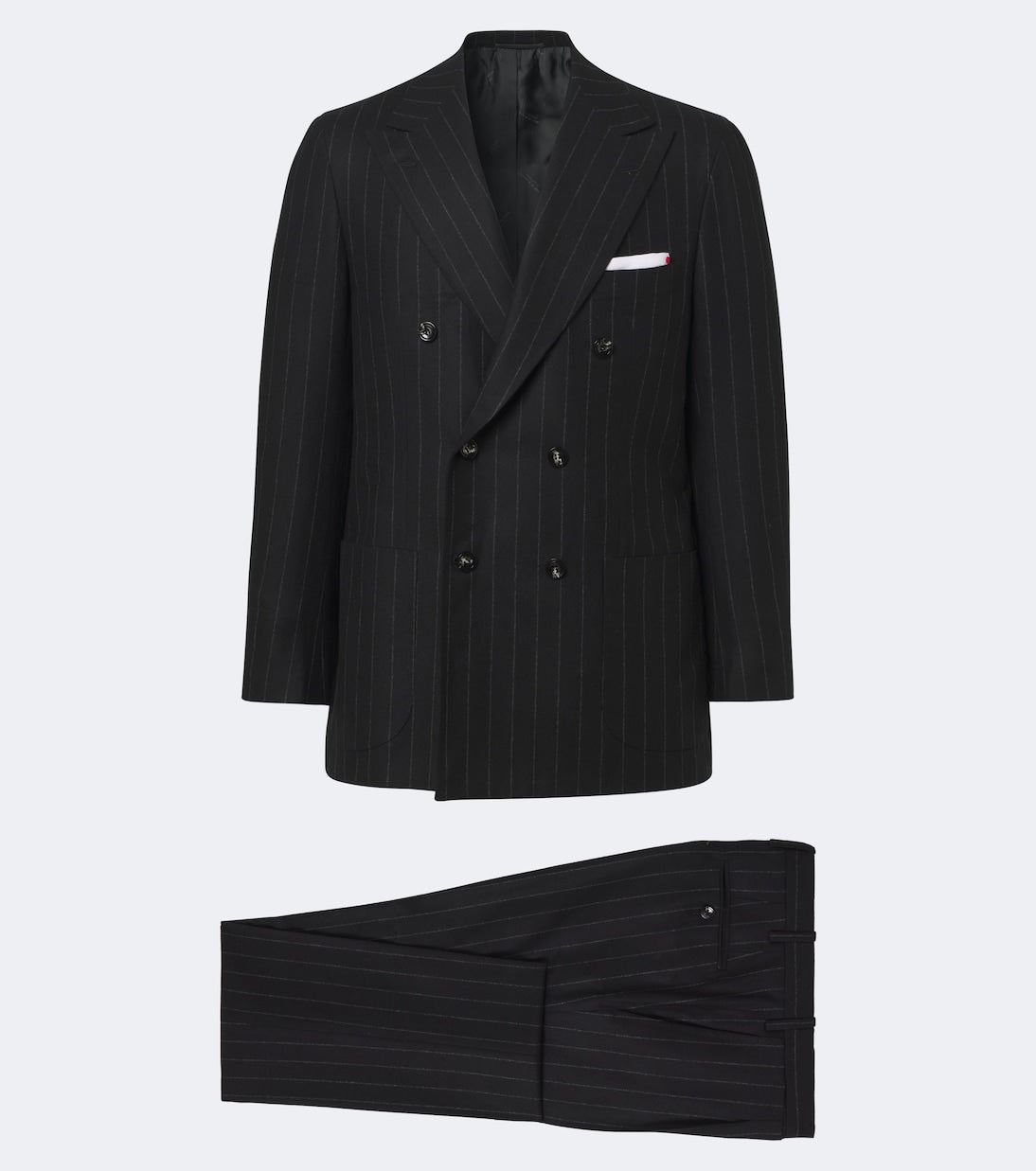 Kiton - Pinstriped wool and cashmere suit