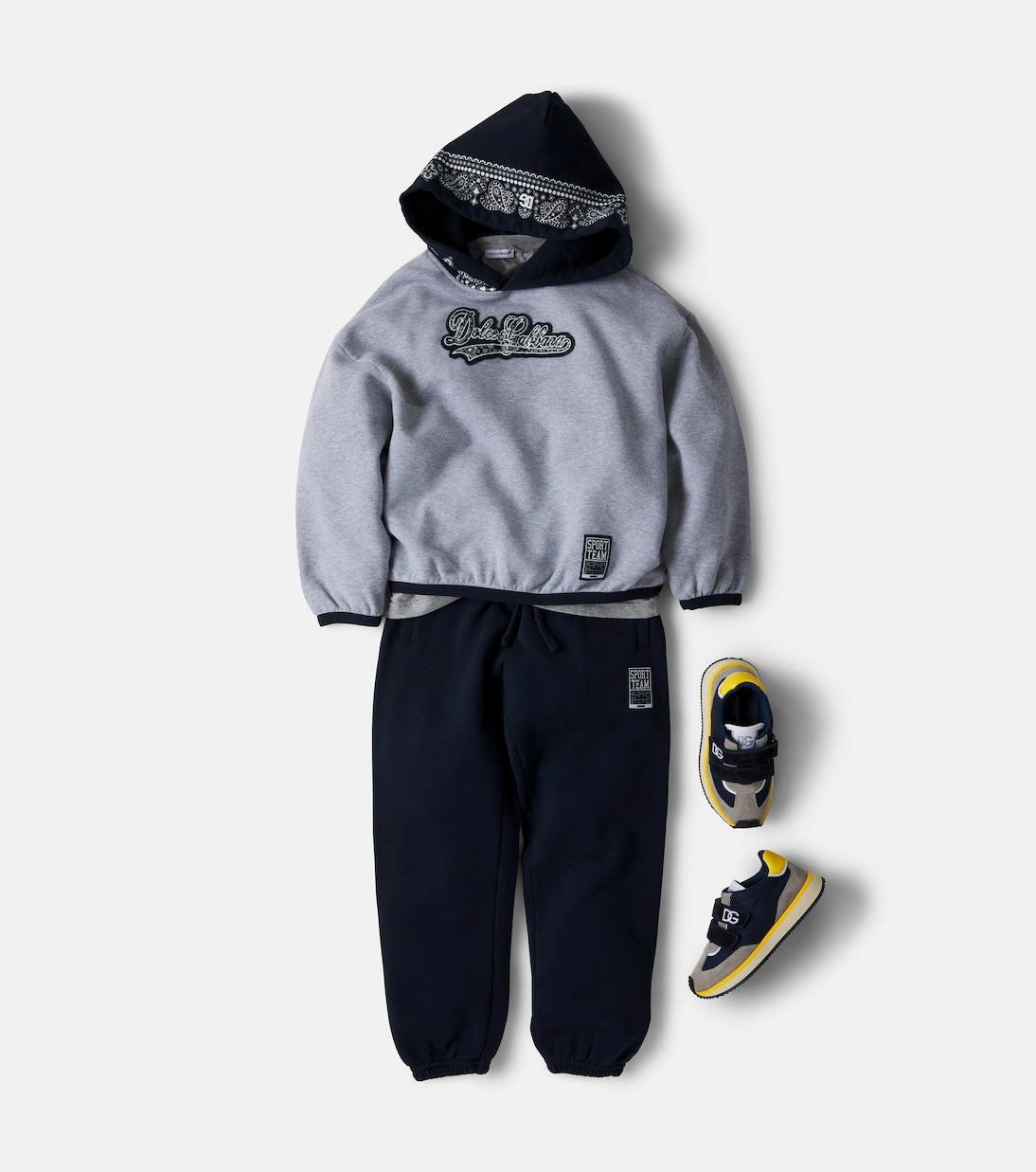 Dolce&Gabbana Kids - Printed cotton-jersey hoodie