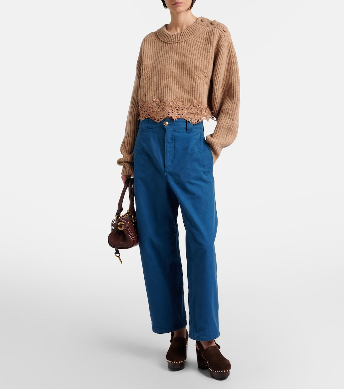 Chloé - Jeannette suede clogs