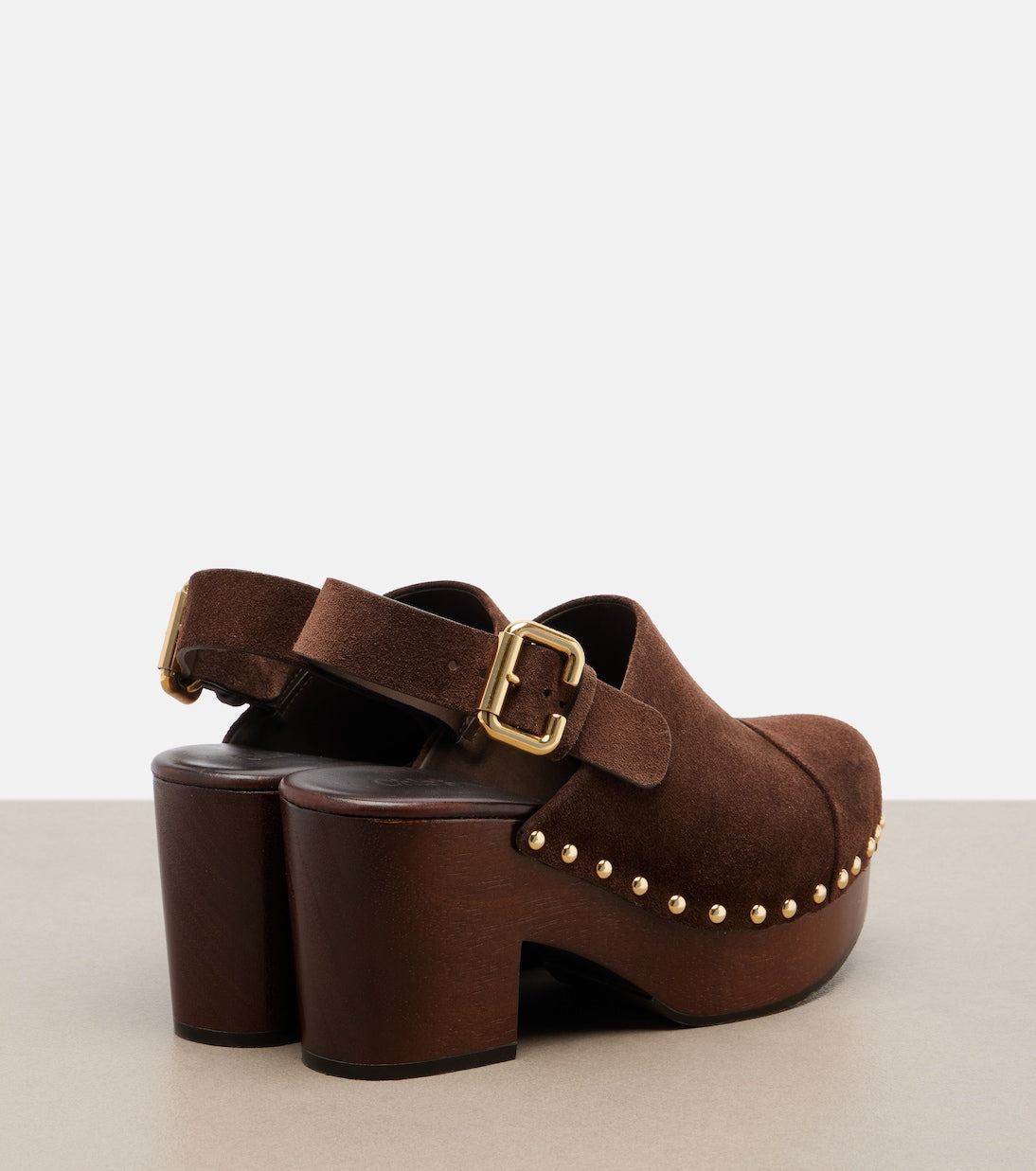Chloé - Jeannette suede clogs