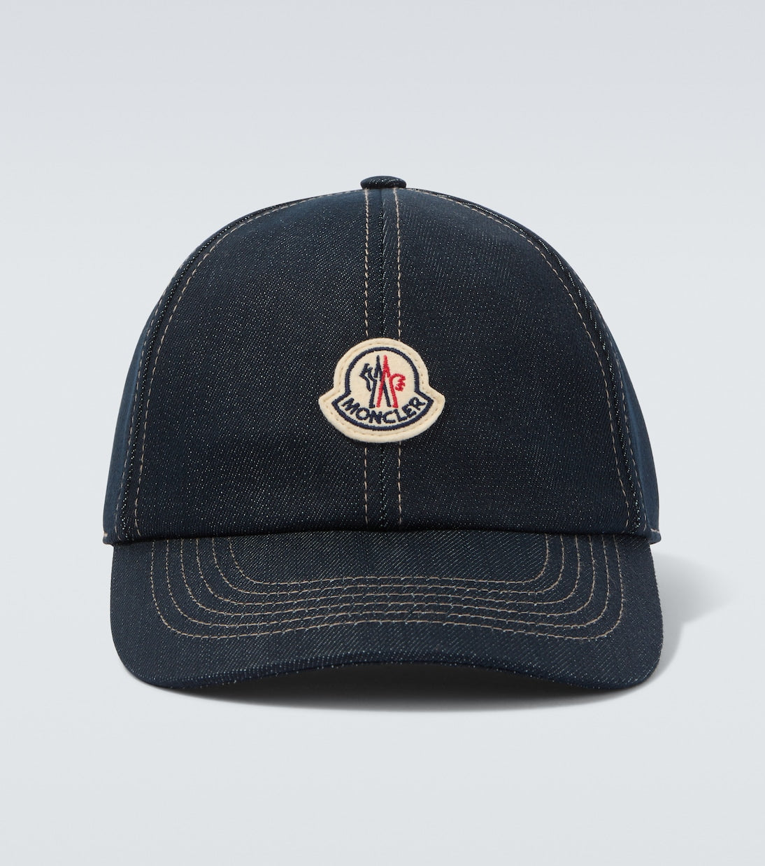 Moncler - Logo denim baseball cap
