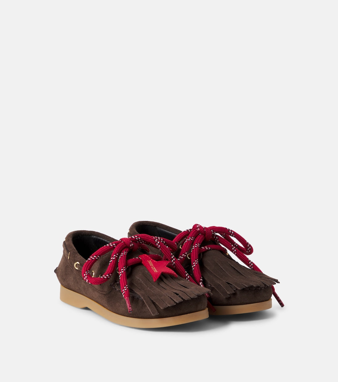 Golden Goose Kids - Young Cruise fringed suede boat shoes