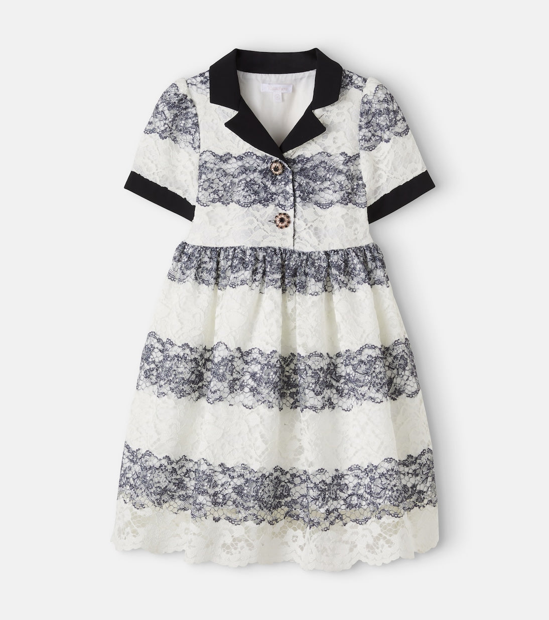 Patachou - Striped lace dress