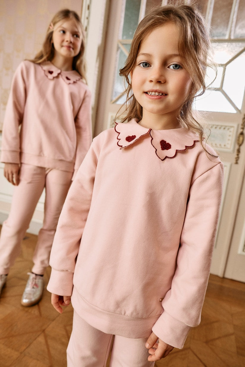 Patachou - Cotton-blend sweatshirt and sweatpants set