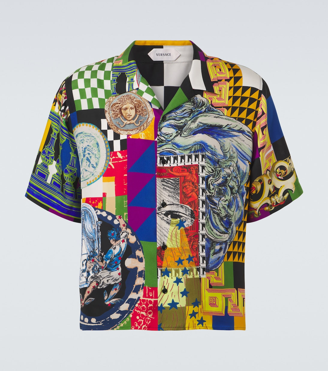 Versace - Medusa silk twill bowling shirt
