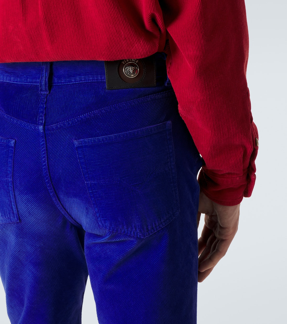 Versace - Tapered cotton corduroy pants