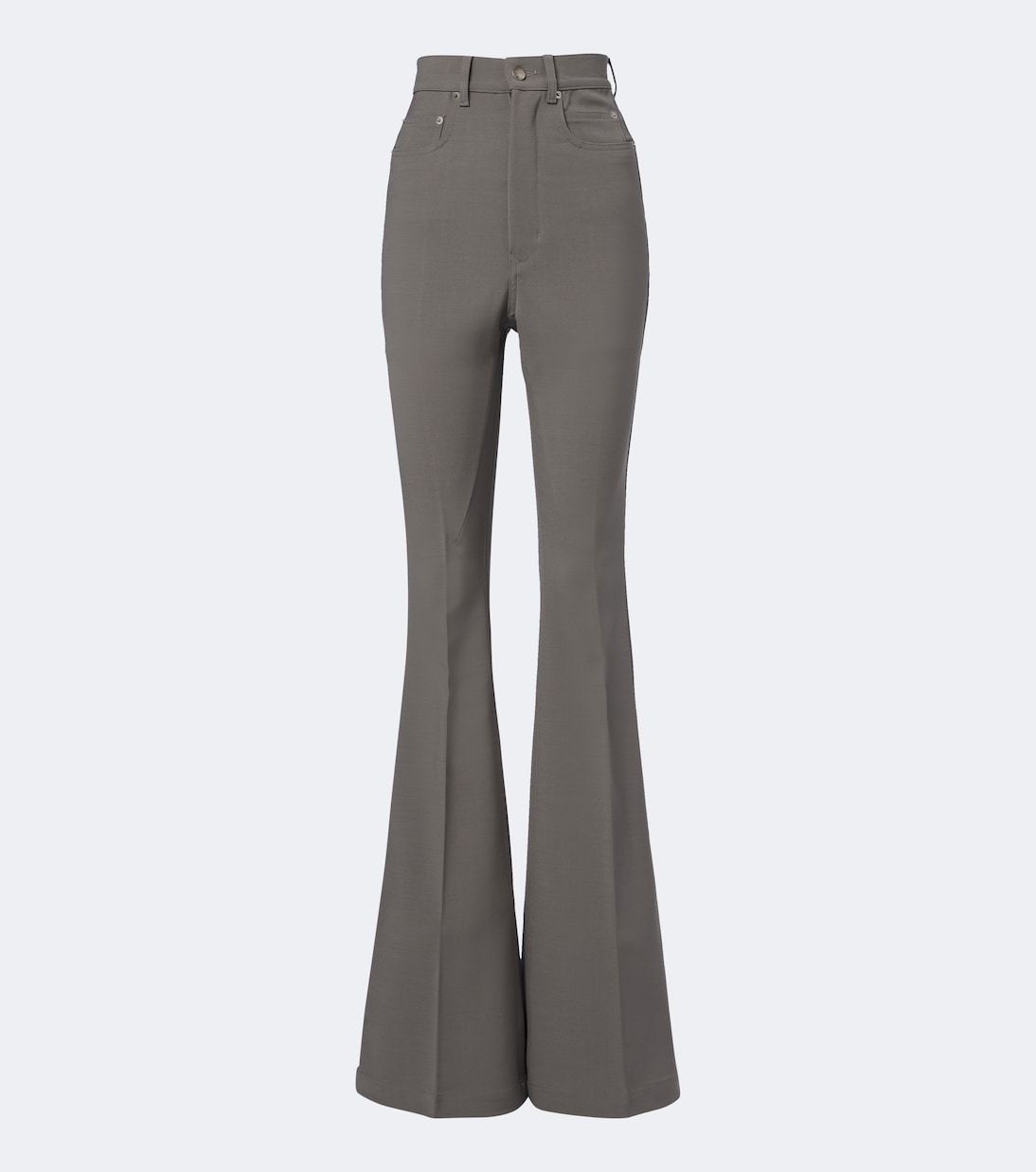 Rick Owens - Bolan high-rise wool-blend flared pants