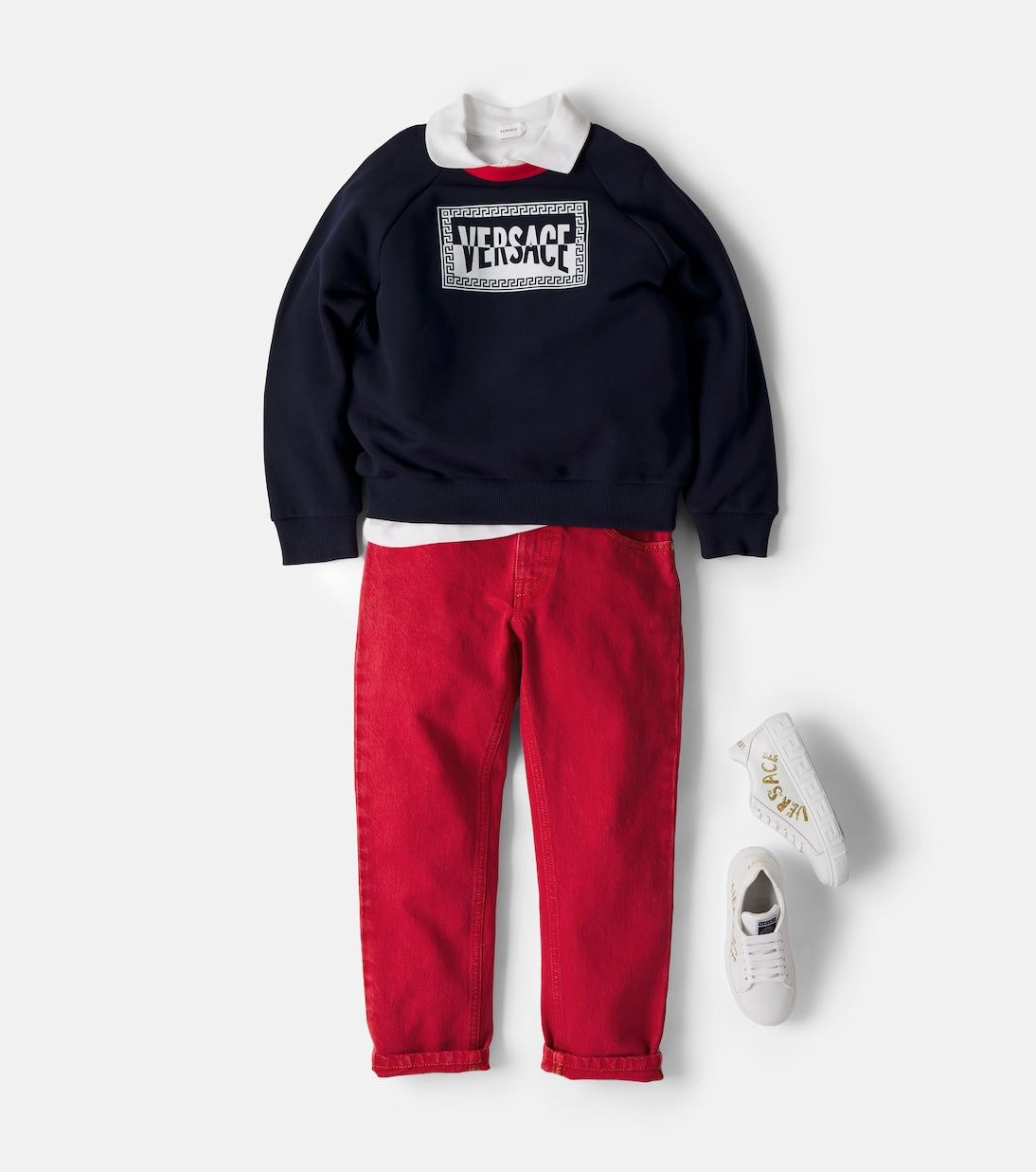 Versace Kids - Logo cotton jersey sweatshirt