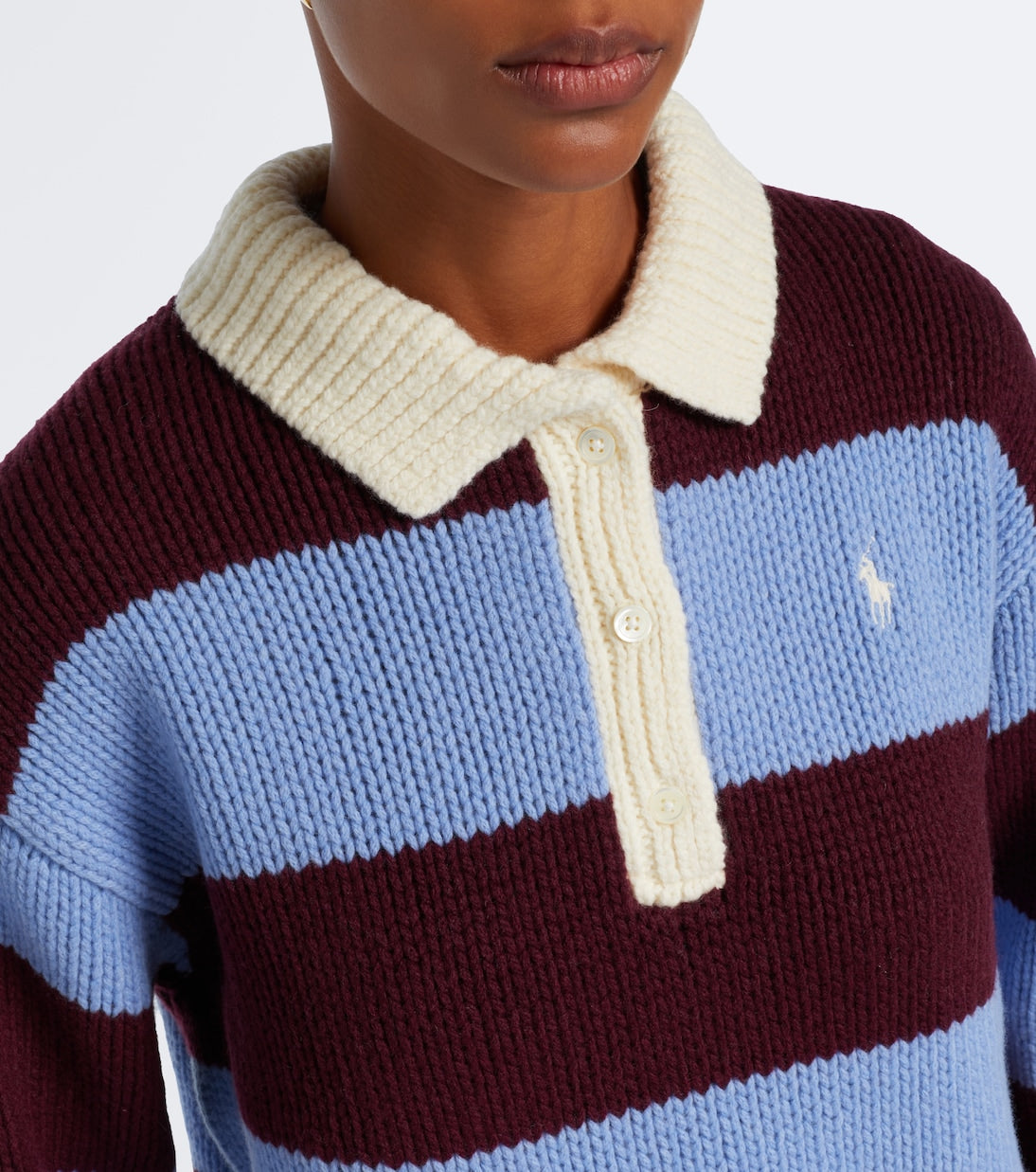 Polo Ralph Lauren - Striped wool-blend polo sweater