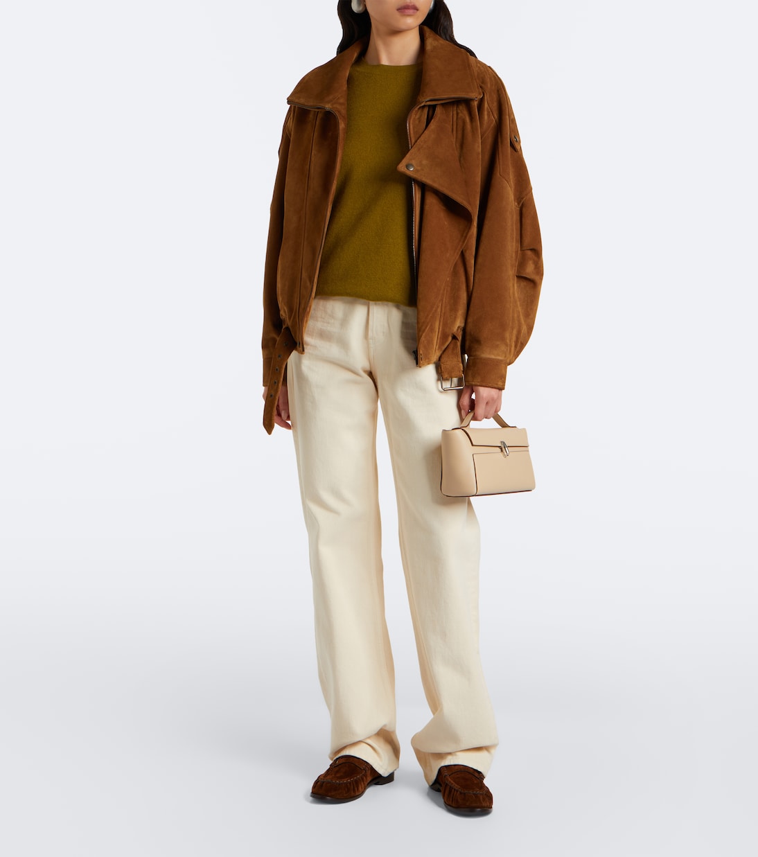 Savette - Symmetry Trapeze Small leather top-handle bag
