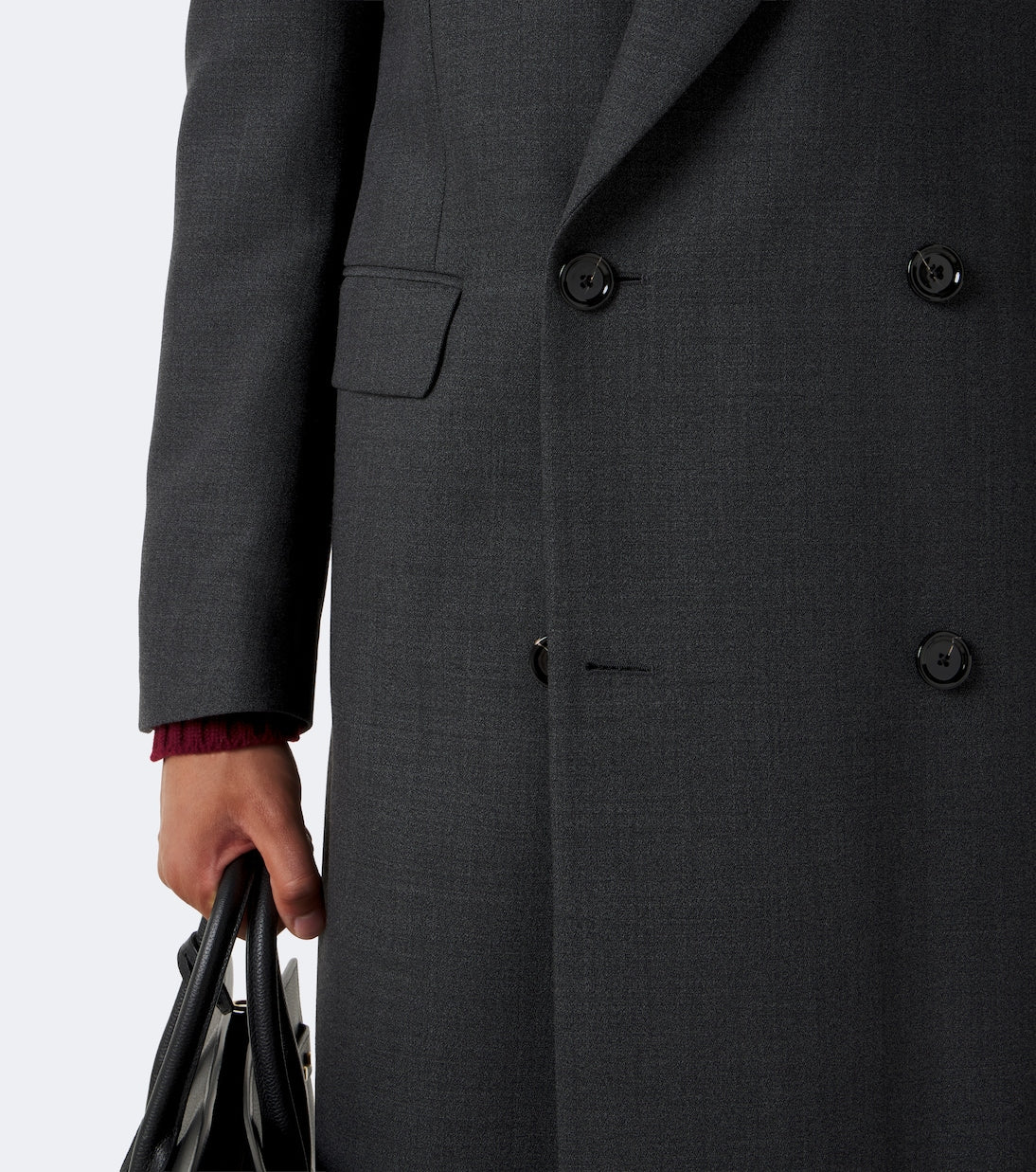 Lardini - Double-breasted wool-blend coat