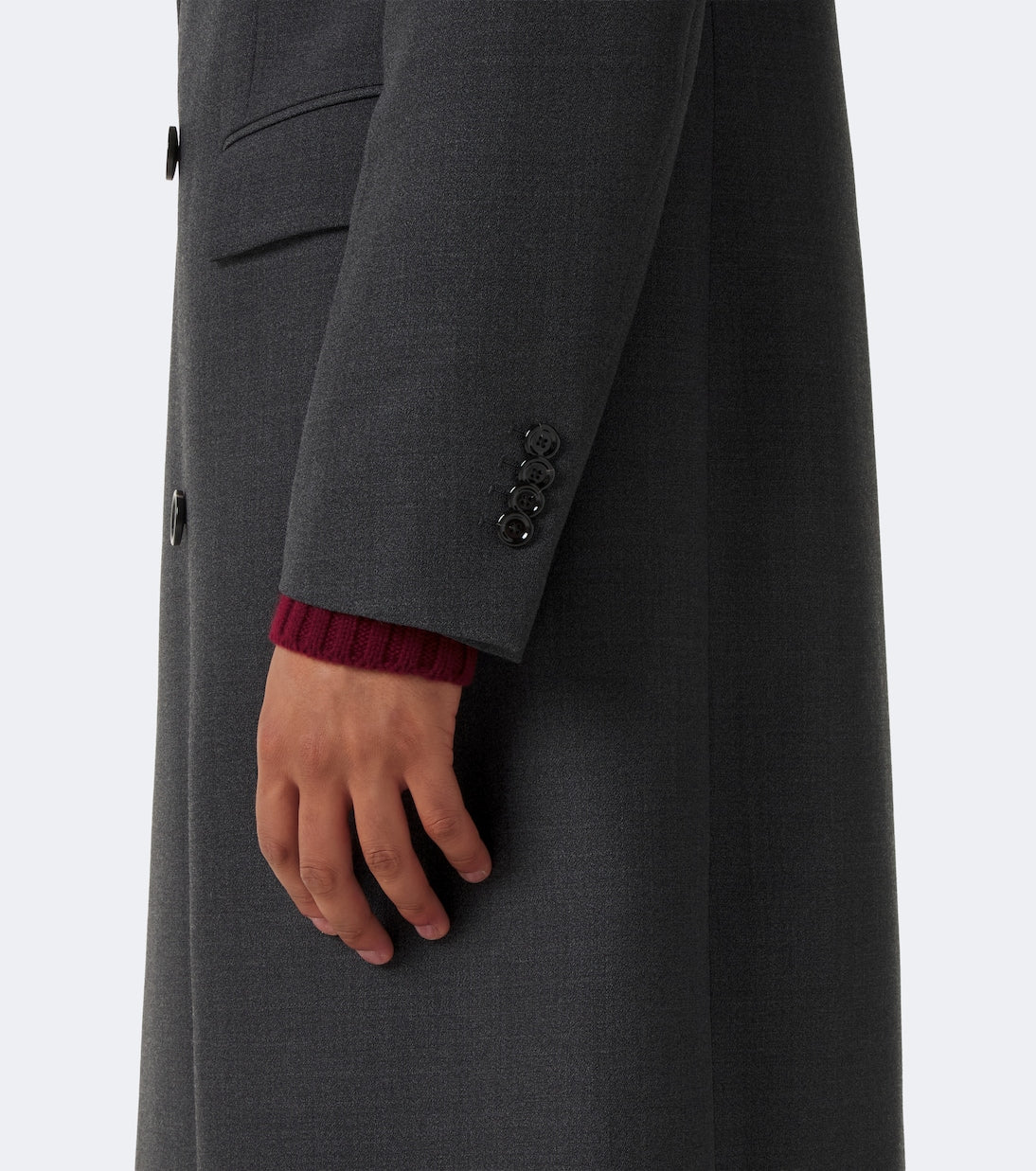 Lardini - Double-breasted wool-blend coat