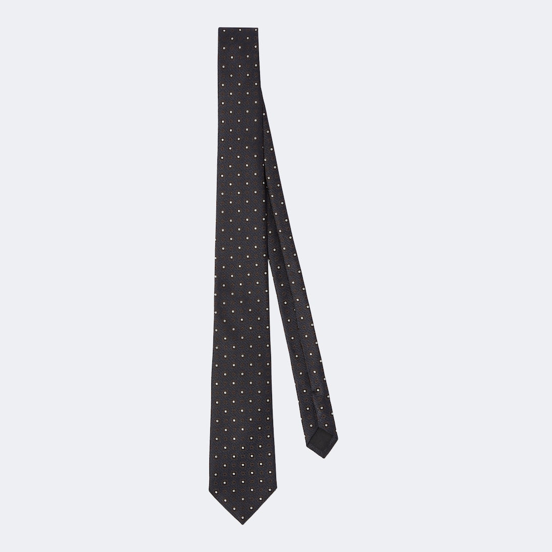 Saint Laurent - Polka-dot silk jacquard tie