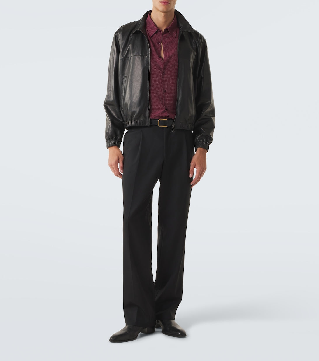 Saint Laurent - Leather blouson jacket