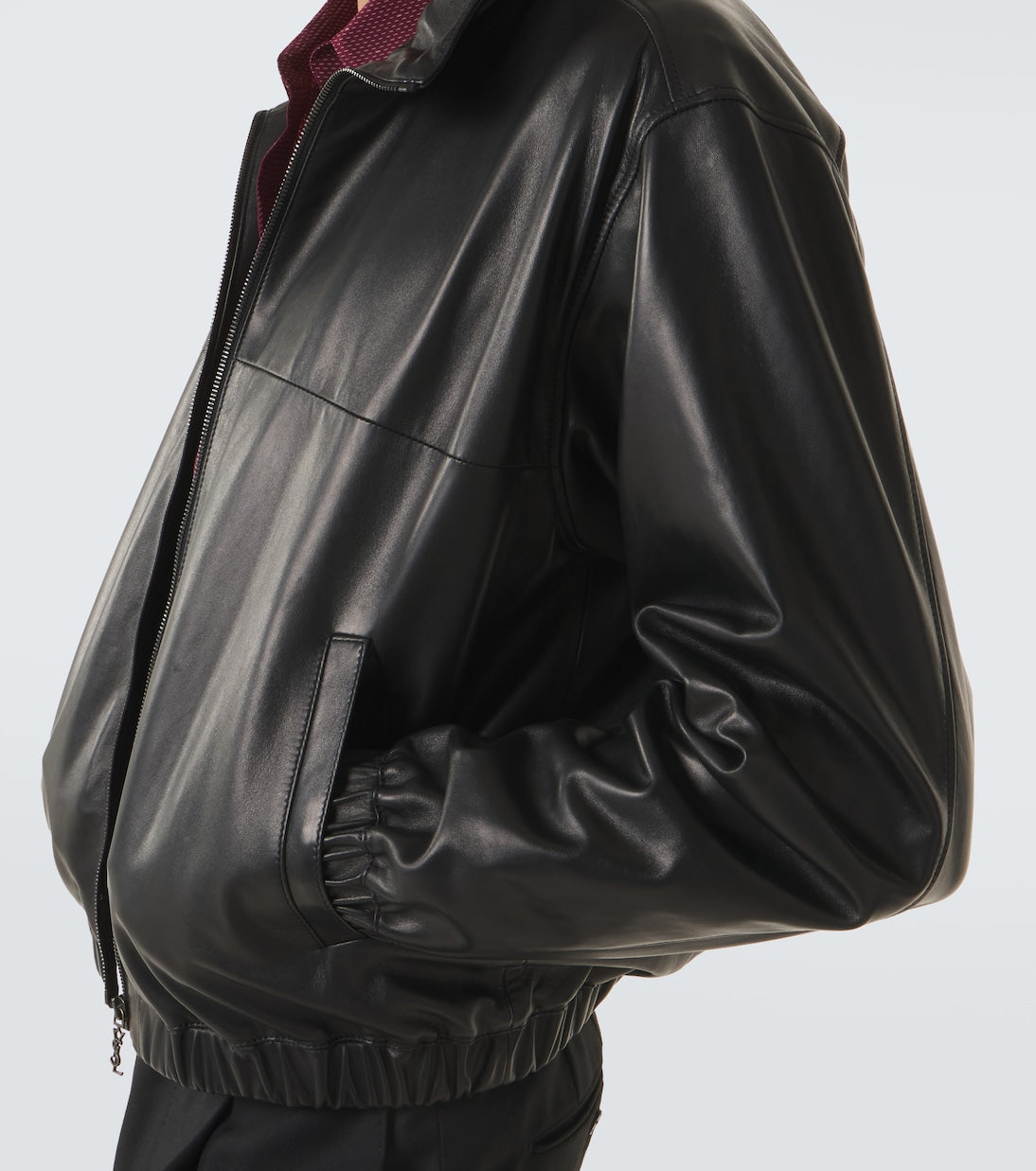 Saint Laurent - Leather blouson jacket