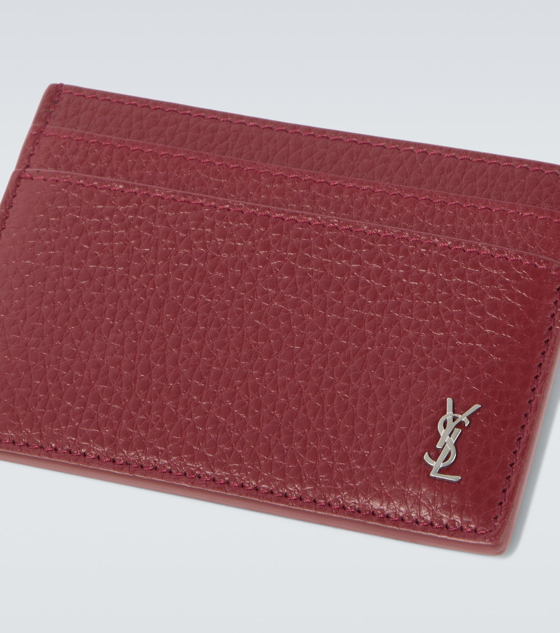 Saint Laurent - Tiny Cassandre leather card holder