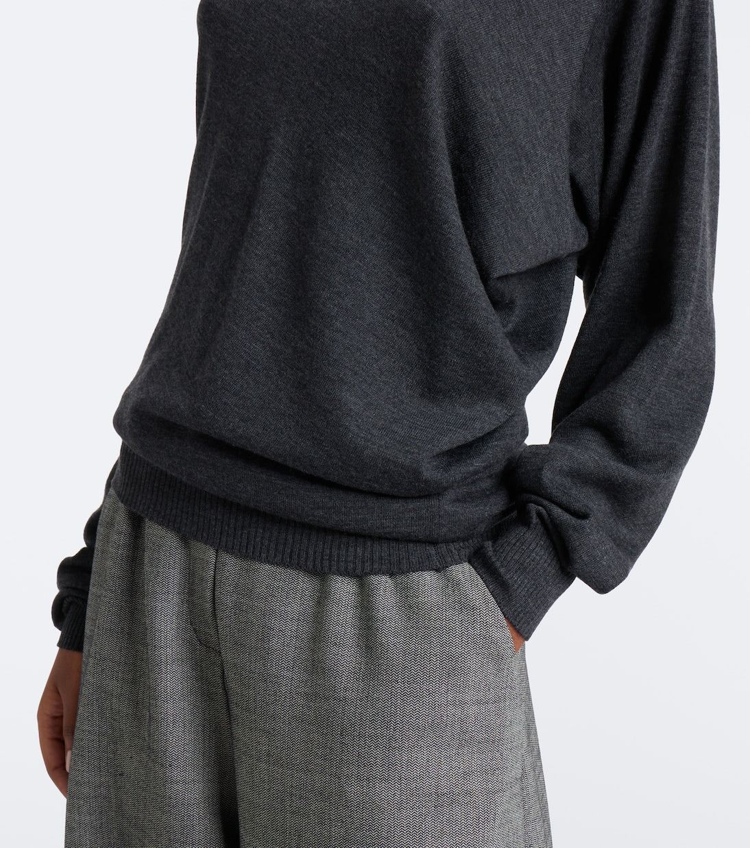 Magda Butrym - Draped wool turtleneck sweater
