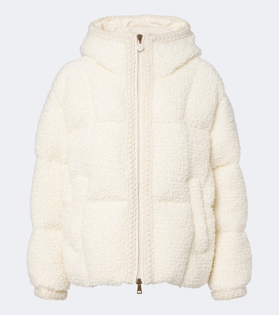 Moncler - Cristallin wool-blend bouclé down jacket