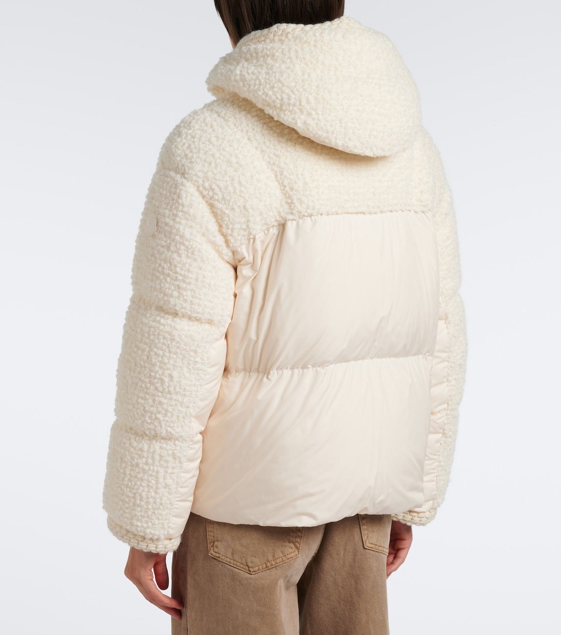 Moncler - Cristallin wool-blend bouclé down jacket